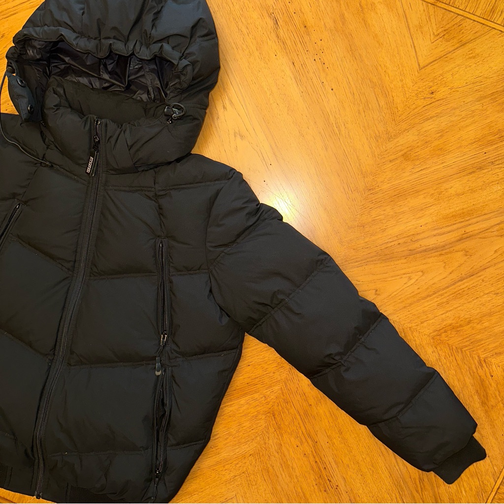 Triple FAT Goose Reizen Duck Fill Down Puffer Jacket Size Small Black Pockets